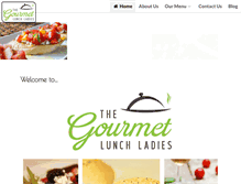 Tablet Screenshot of gourmetlunchladies.com